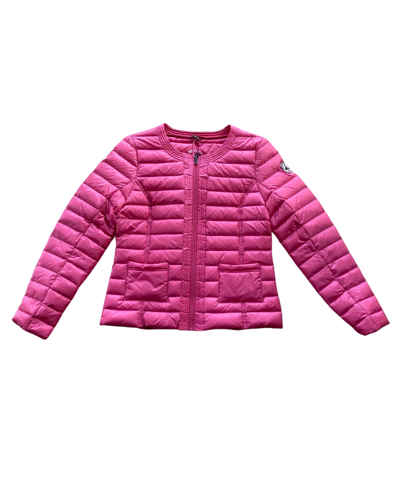 Chaqueta DOUDA plumas fucsia