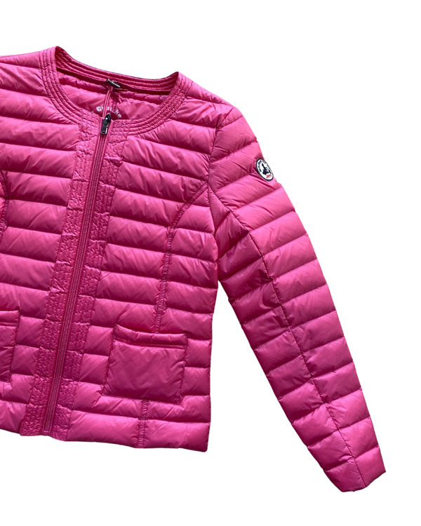 Chaqueta DOUDA plumas fucsia
