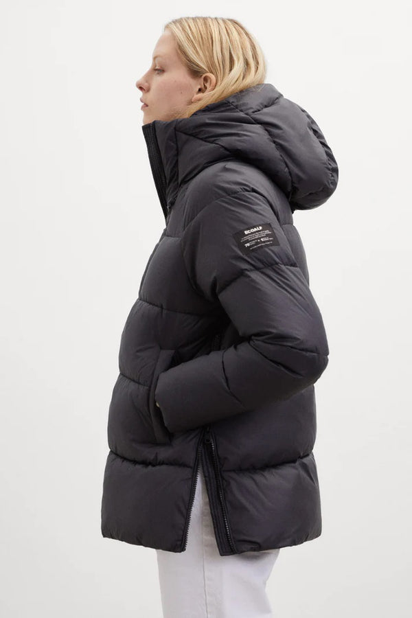 Abrigo ECOALF negro corto