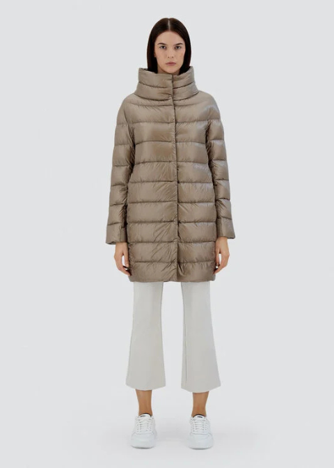 Plumas HERNO beige acolchado 3/4