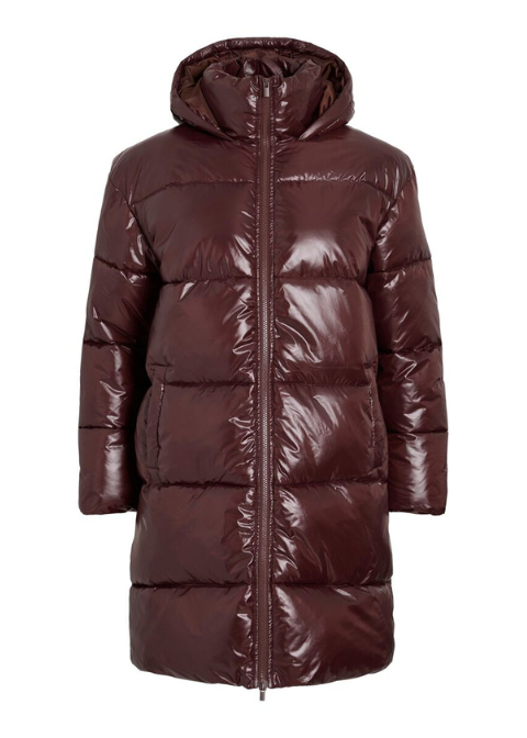 Acolchado VILA marrón largo