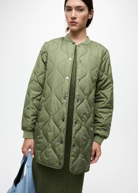 Parka VILA verde alcolchada