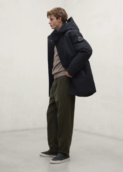 Abrigo ECOALF negro