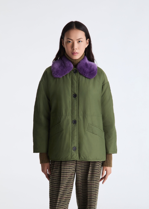 Cahqueta PEUTEREY verde alcolchado reversible