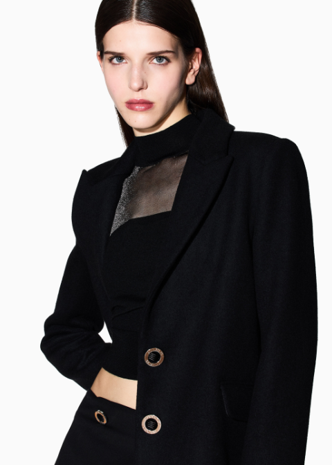 Abrigo ARMANI negro paño