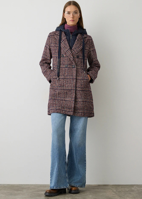 Abrigo BSB minicuadro paño