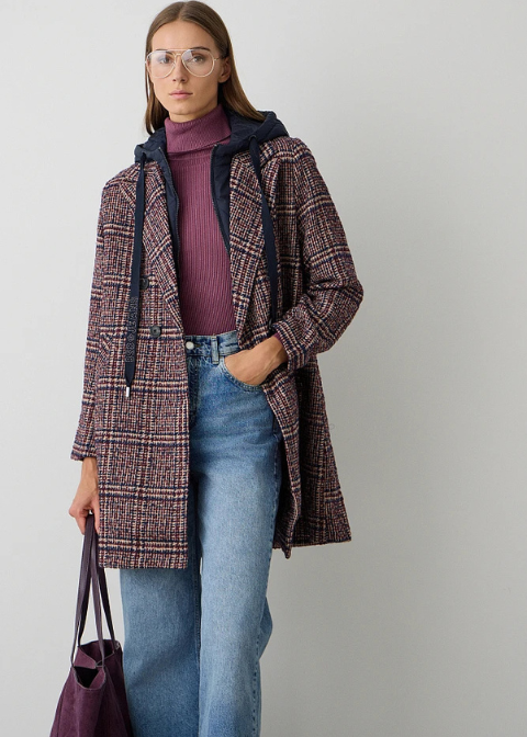 Abrigo BSB minicuadro paño