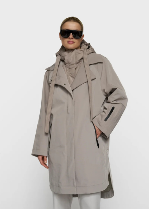 Abrigo 10 DAYS midi impermeable