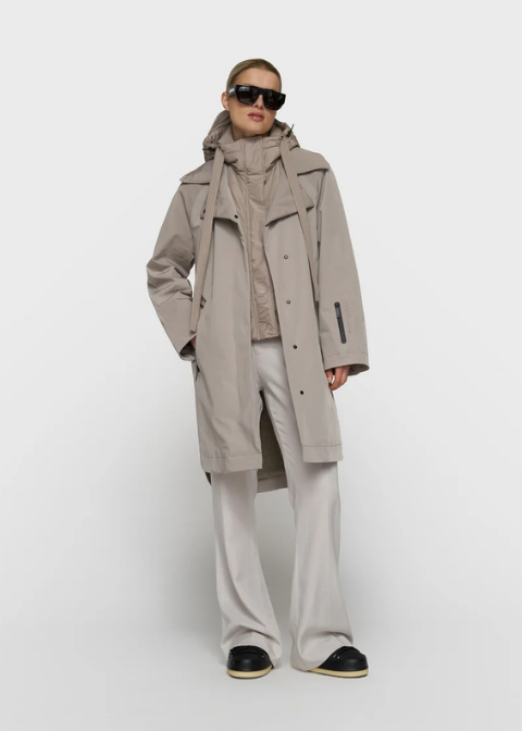 Abrigo 10 DAYS midi impermeable