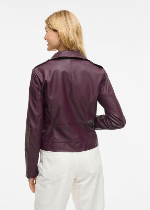 Cazadora VILA morada polipiel
