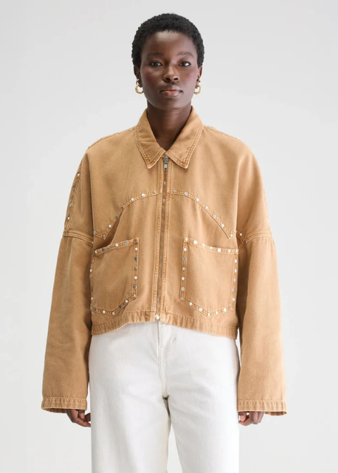 Cazadora BELLEROSE marrón denim