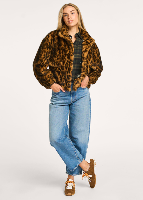 Cazadora BELLEROSE print pelo