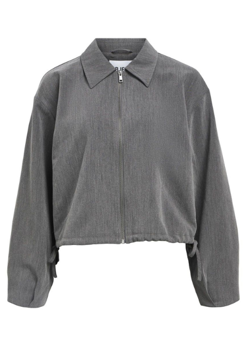 Bomber OBJECT gris cremallera