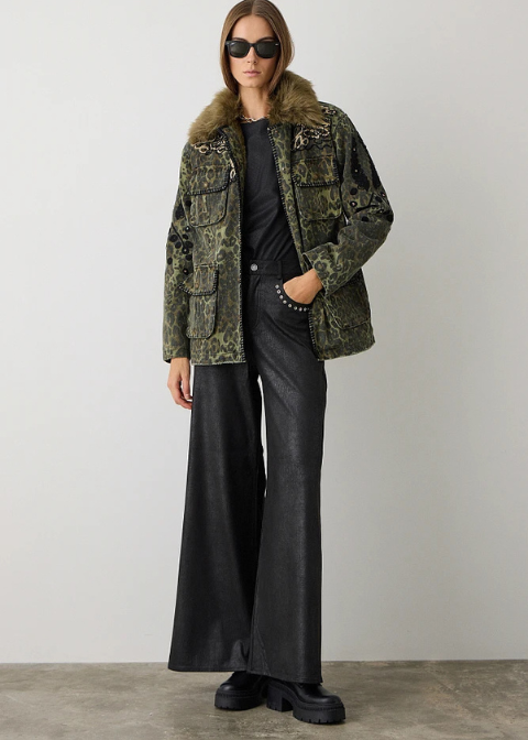 Chaqueta BSB caqui print