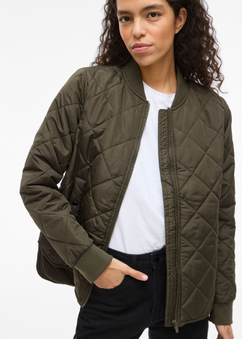 Cazadora VILA verde bomber acolchado ligero