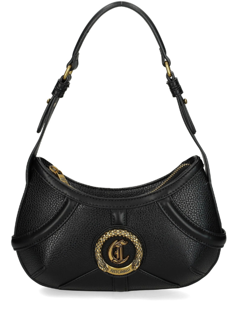 Bolso negro mini logo serpiente