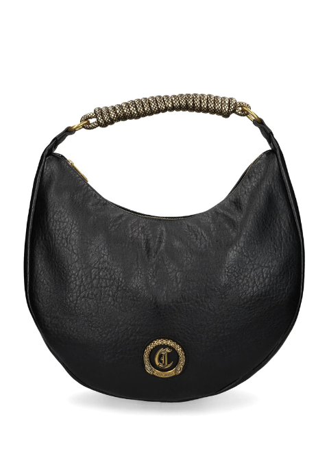 Bolso negro blando logo serpiente