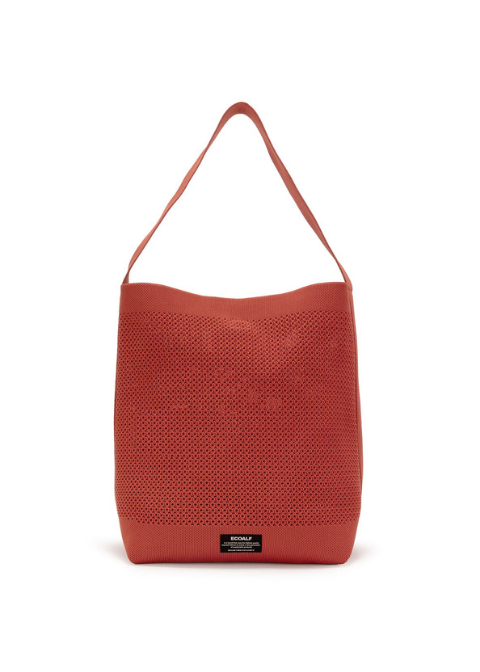 Bolso rojo rejilla monedero