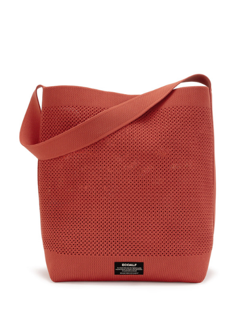 Bolso rojo rejilla monedero