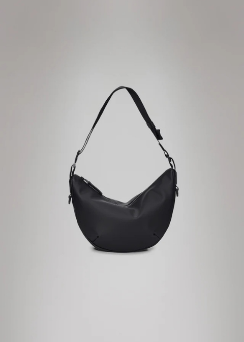 Bolso negro ovalado