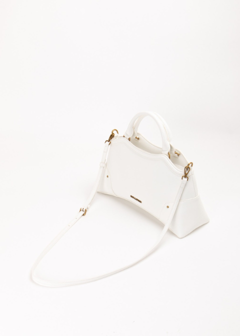 Bolso JUST CAVALLI blanco detalle