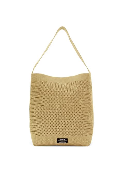 Bolso mostaza rejilla monedero