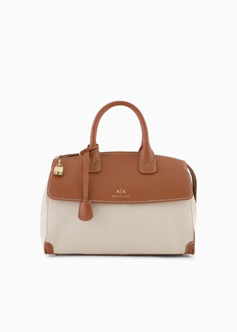 Bolso ARMANI beige cofre grande