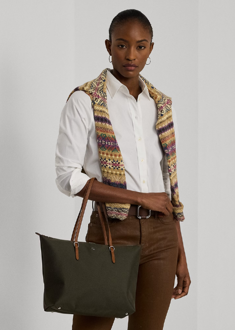 Bolso RALPH LAUREN tote mediano nylon