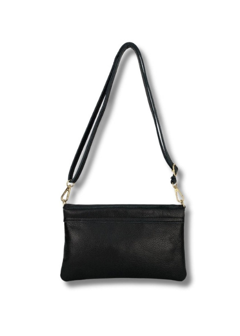Bolso MARTINA K negro baguette piel