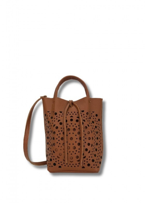 Bolso MARTINAK camel mini piel