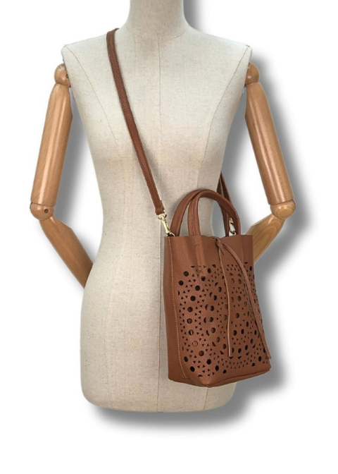 Bolso MARTINAK camel mini piel