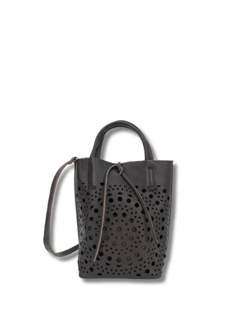 Bolso MARTINA K gris topo mini piel