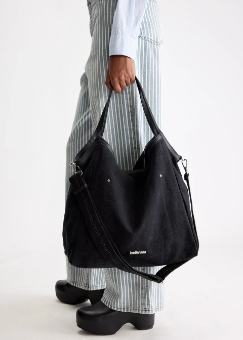 Bolso BELLEROSE negro lona