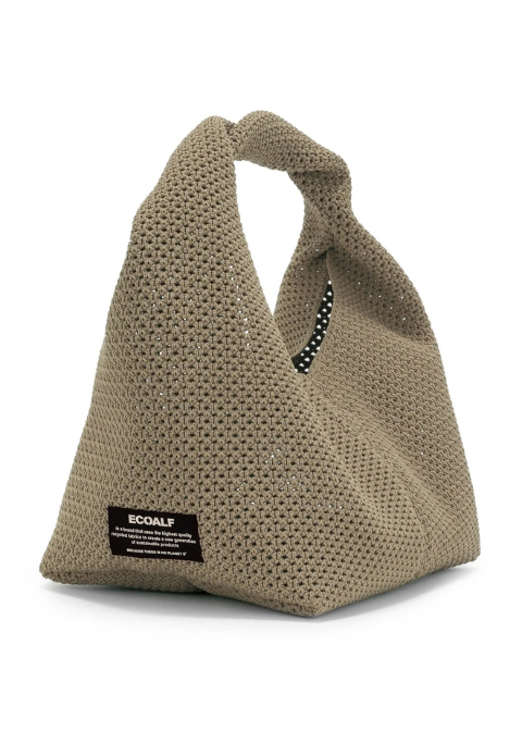 Bolso ECOALF marrón rejilla asa