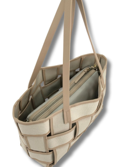 Bolso MARTINA K beige shopping