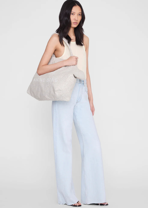 Bolso ANINE BING crudo print lona