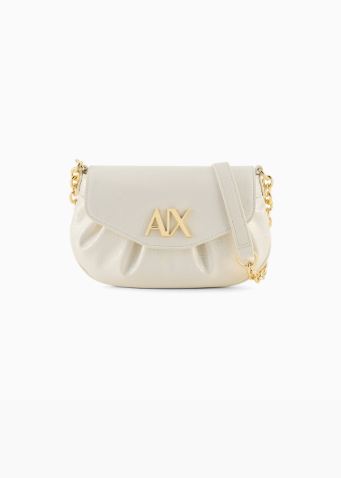 Bolso ARMANI EXCHANGE blanco mini acharolado