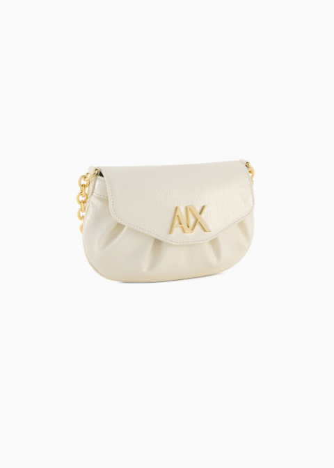 Bolso ARMANI EXCHANGE blanco mini acharolado