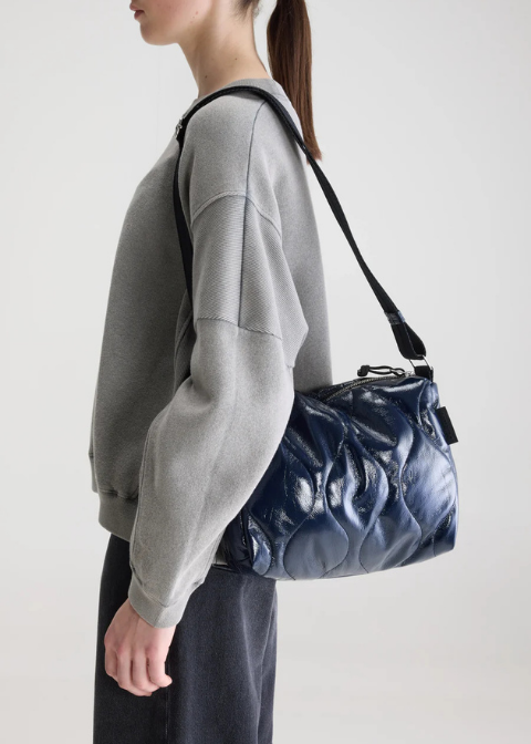 Bolso BELLEROSE  bandolera azul oscuro alcolchado