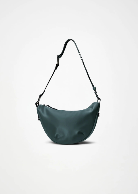 Bolso RAINS verde ovalado grande