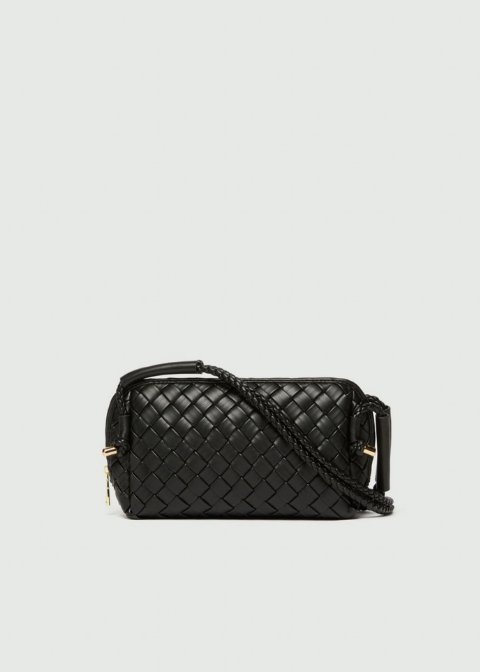 Bolso EMME MARELLA negro trenzado