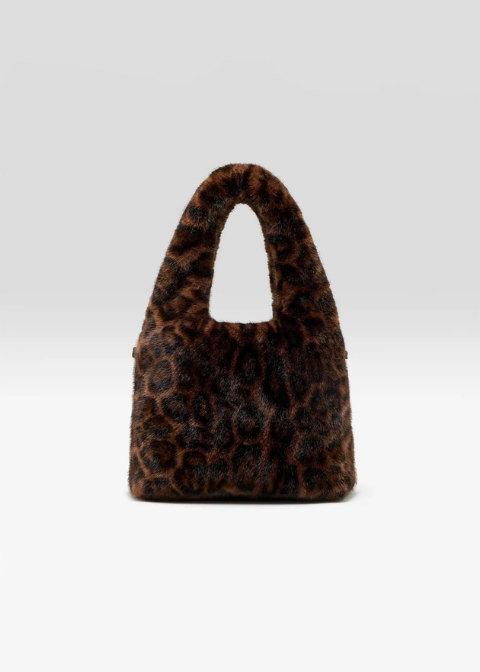 Bolso Bellerose de pelo estampado leopardo