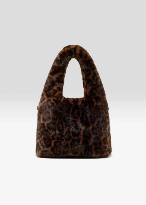 Bolso Bellerose de pelo estampado leopardo