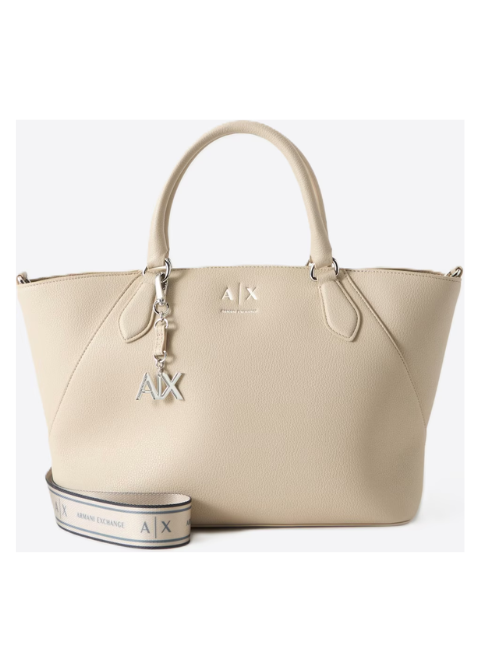 Bolso ARMANI ECHANGE beige mediano