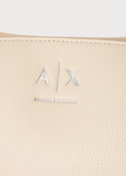 Bolso ARMANI ECHANGE beige mediano