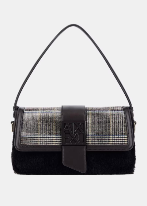 Bolso ARMANI EXCHANGE estampado y pelo marrón