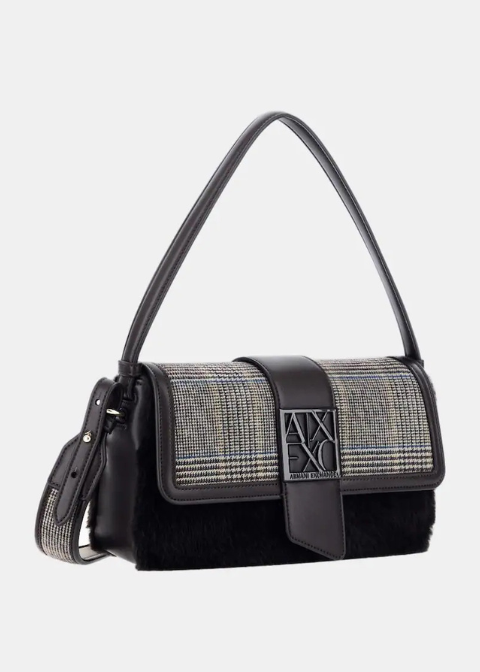Bolso ARMANI EXCHANGE estampado y pelo marrón