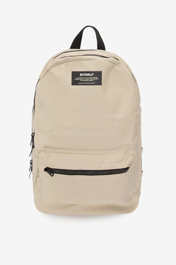 Mochila beige impermeable
