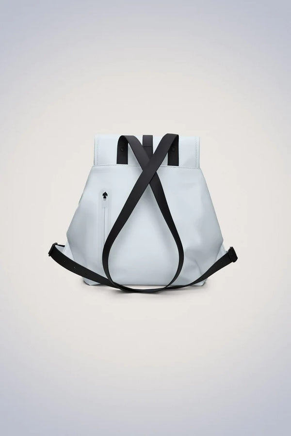 Mochila azul impermeable