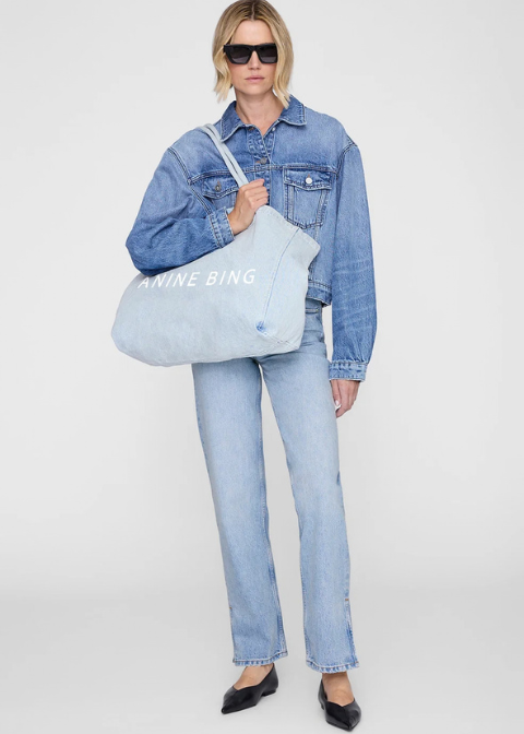 Bolso ANINE BING azul claro vaquera